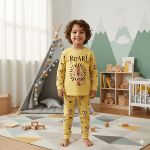 Pyjama enfant 2 pièces en coton – Motif BOAR